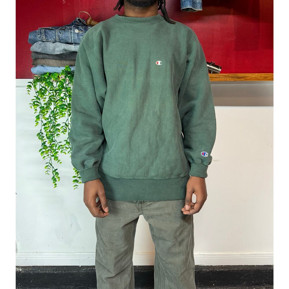 Forest green 90s Champion reverse weave